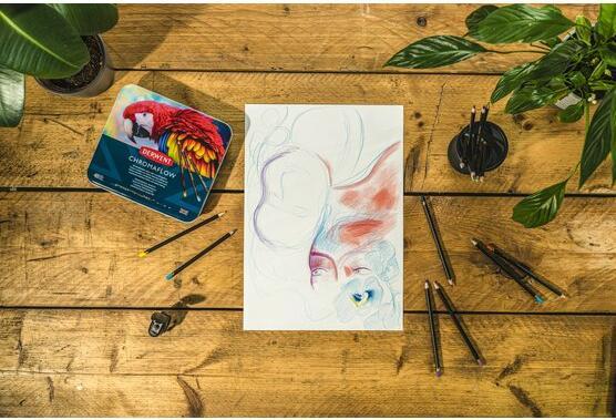 Actual product image Derwent Chromaflow coloured pencils, multicoloured, 3.5 mm, 48 pieces (Multicoloured, 48 x)