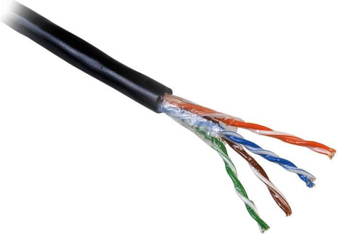 Produktbild Seven network cable, UTP, Cat. 5, rugged outdoor, 305 m (0SEVLAN10191) (CAT5e, 305 m)