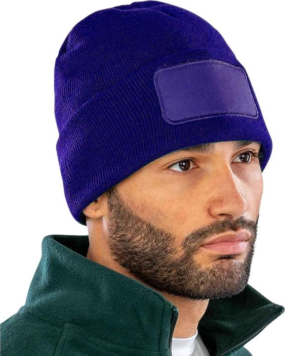 Actual product image Result Printers Double Knit Recycled Beanie