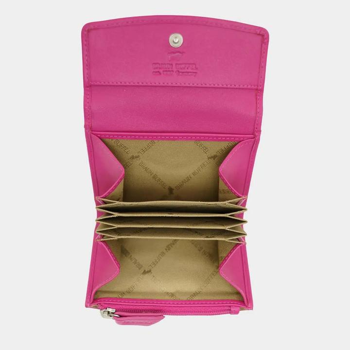 Actual product image Braun Büffel Joy wallet RFID protection leather 10.5 cm