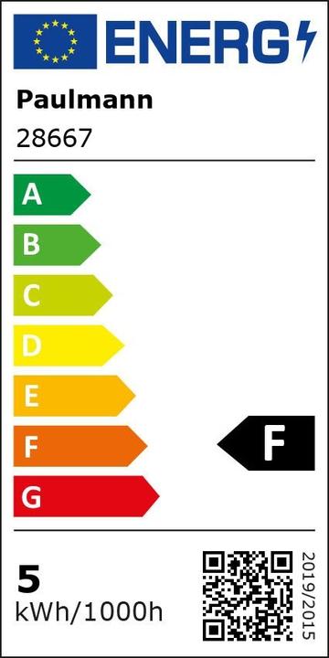Energy Label Paulmann Drops with head mirror (E14, 4.80 W, 440 lm, 1 x, F)