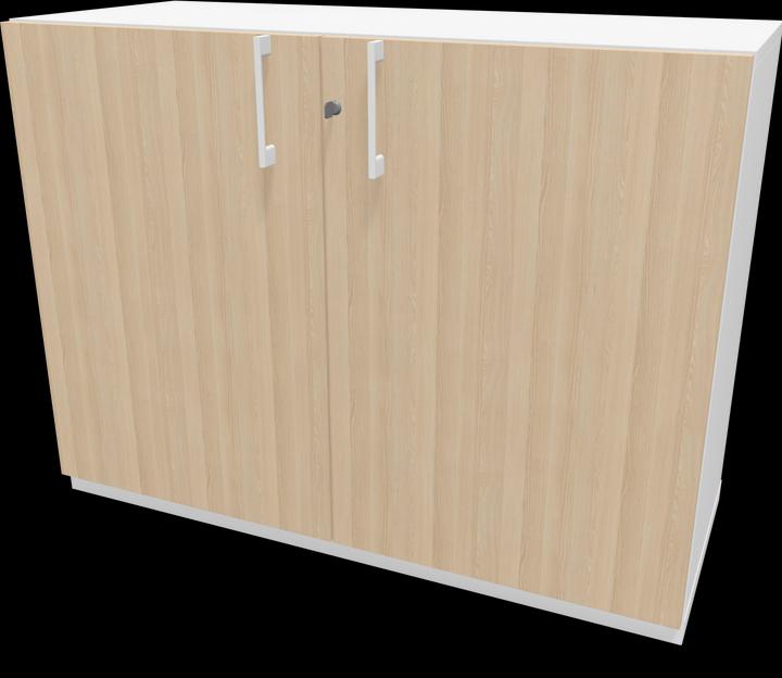 Weiss, Eschendekor sandbeige mit Struktur