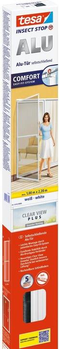 Produktbild tesa Insektenschutz Alu COMFORT für Türen, Insektengitter (100 x 220 cm)