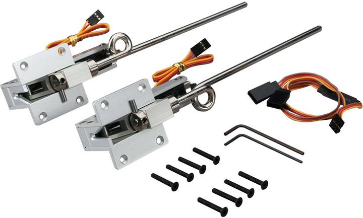 Actual product image E-Flite Retractable landing gear electric 60 - 120 95-degree rotating 2-leg for Hangar 9 F4U-1A Corsair
