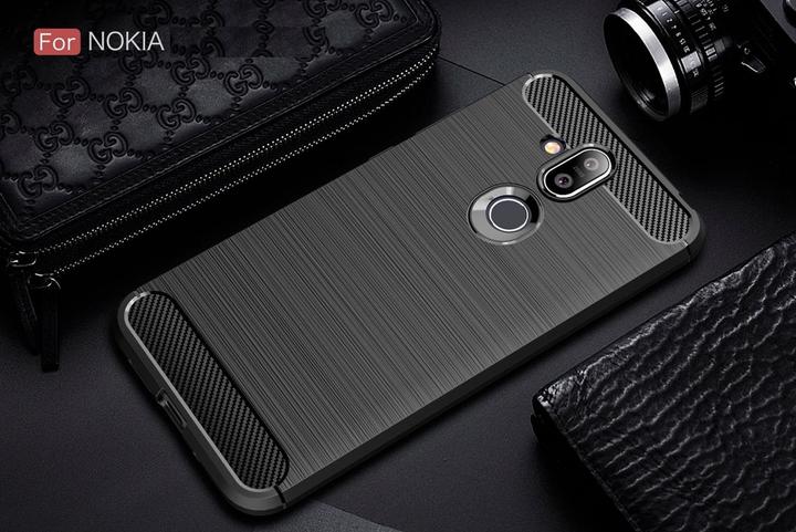 Produktbild Screenguard Nokia 8.1 Hülle Carbon Brushed Soft TPU (Nokia 8.1)