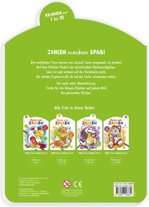 Produktbild Malen nach Zahlen 3. Level Malbuch