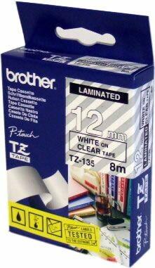 Produktbild Brother Tze-135 (1.20 cm, Weiss, Transparent)
