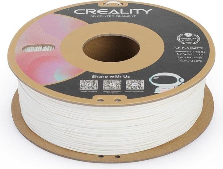 Actual product image Creality PLA Silk White (PLA, 1.75 mm, 1000 g, White)