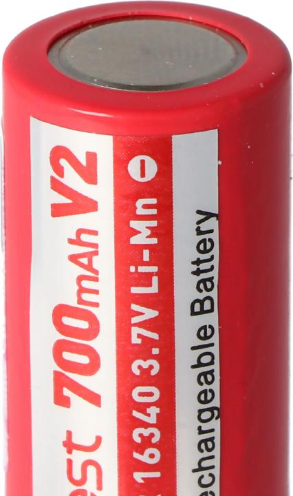 Actual product image Efest Akku IMR 16340 V2 (Pluspol erhöht) (16340, 700 mAh)