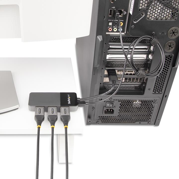 Image du produit StarTech Plate-forme portuaire DisplayPort 3 (USB-A, 3 Ports)