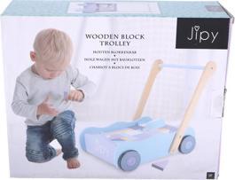 Produktbild Jipy Holz Wagen Mit Bauklotzen