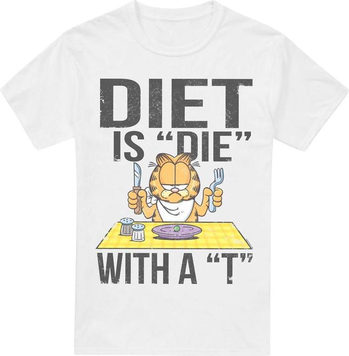 Actual product image Garfield Mens Diet Is Die With a T T-Shirt (4XL)