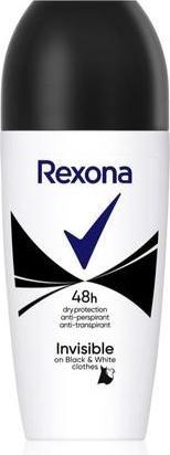 Actual product image Rexona MotionSense Invisible Black + White Roll-on 50ml (Roll-on, 50 ml)