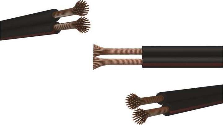 Actual product image Emos UTP cable 2x1.5mm black-red, 100m (100 m)