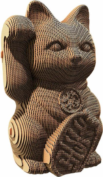 Actual product image Cartonic Lucky Cat - 3D cardboard model