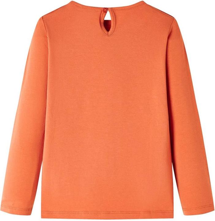 Immagine prodotto VidaXL Camicia da bambino a maniche lunghe arancione scuro 128,Materiale: 95 (128)
