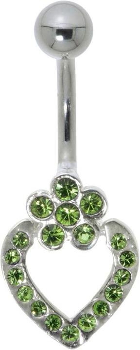Bijouteria Bauchpiercing (Edelstahl, Silber 925, Kristall)