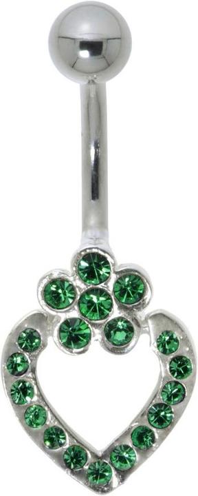Bijouteria Bauchpiercing (Edelstahl, Silber 925, Kristall)