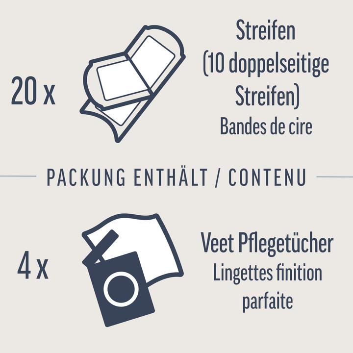 Immagine prodotto Veet La cera fredda spoglia la pelle sensibile del viso (20 x, 29 g)