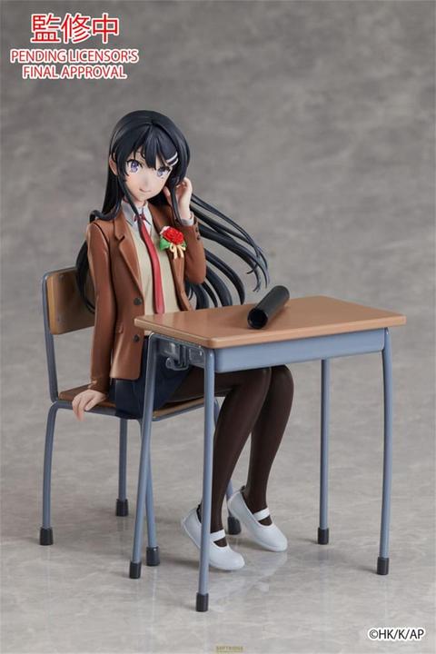 Actual product image Aniplex Rascal Does Not Dream of a Knapsack Kid Statue Mai Sakurajima Graduation Ver. 15 cm