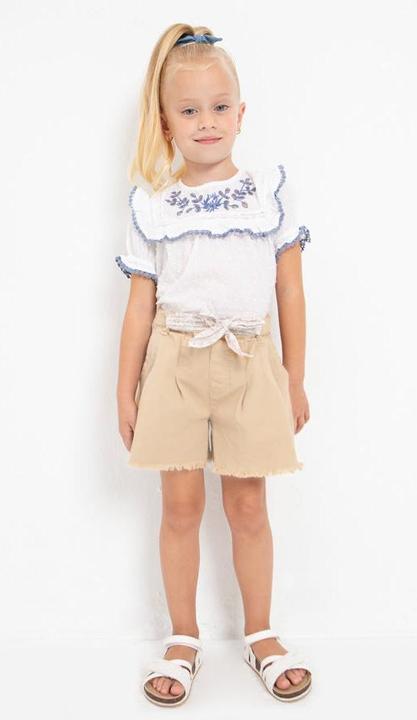 Actual product image MAYORAL Plumenti Tunic Blouse with Embroidery Motifs (128)