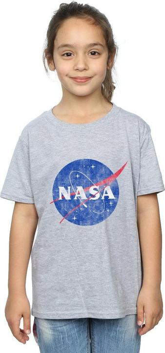 Immagine prodotto Nasa Classic Insignia Logo Distressed Maglietta Ragazze (140, 146)