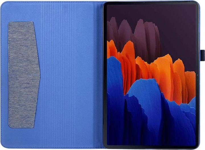 Actual product image König Design Protective Tablet Case for Samsung Galaxy Tab S7 FE Case Cover Pocket Cases Blue (Galaxy Tab S7 FE)