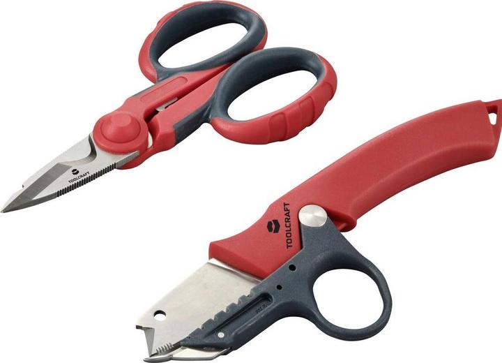 Produktbild Toolcraft TO-9626415 Kabelmesser-Scheren-Set 139 mm, 170 mm (2 Stk.)
