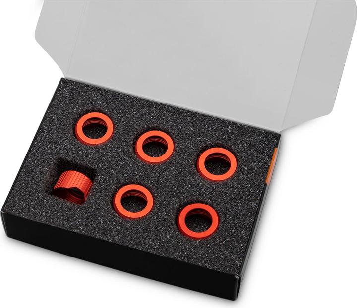 Produktbild EKWB EK-Quantum Torque Compression Ring 6-Pack HDC 12 - Red, Verbindung,rot