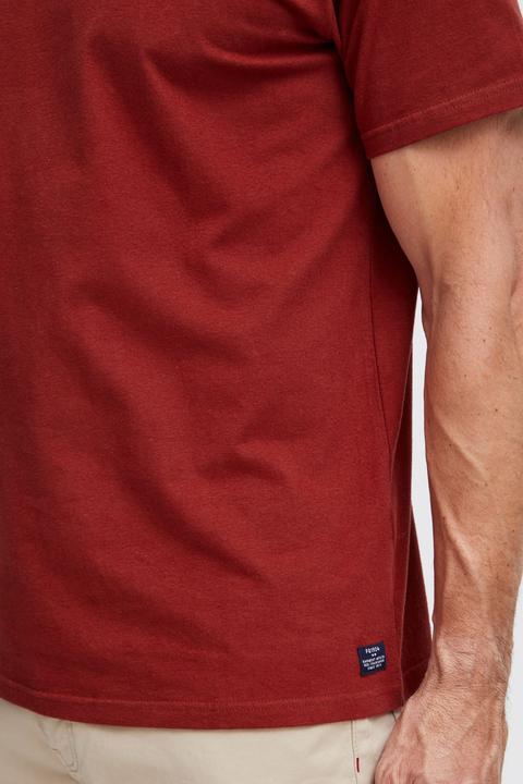 Produktbild FQ1924 FQTom SS basic tee w logo - T-shirt - 21900414 (M)