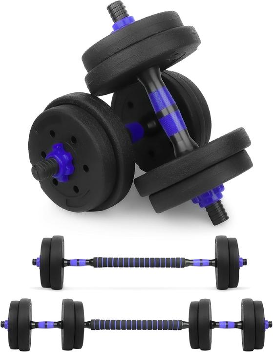 Produktbild Wuuhoo 2in1 Fitness Hantelset Jimmy - Kurzhantel & Langhantel 10kg (1 x 10 kg)