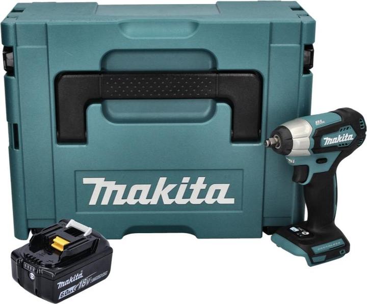 Produktbild Makita DTW 180 G1J Akku Schlagschrauber 18 V 180 Nm 3/8" Brushless + 1x Akku 6,0 Ah + Makpac - ohne (Akkubetrieb)