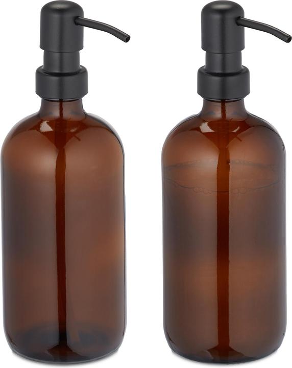 Image du produit Relaxdays 2x distributeur de savon en verre