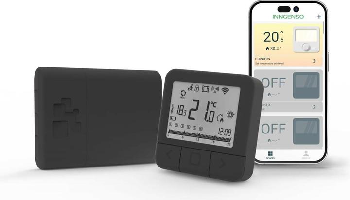 Image du produit Inngenso Thermostat numérique IT WiFi noir