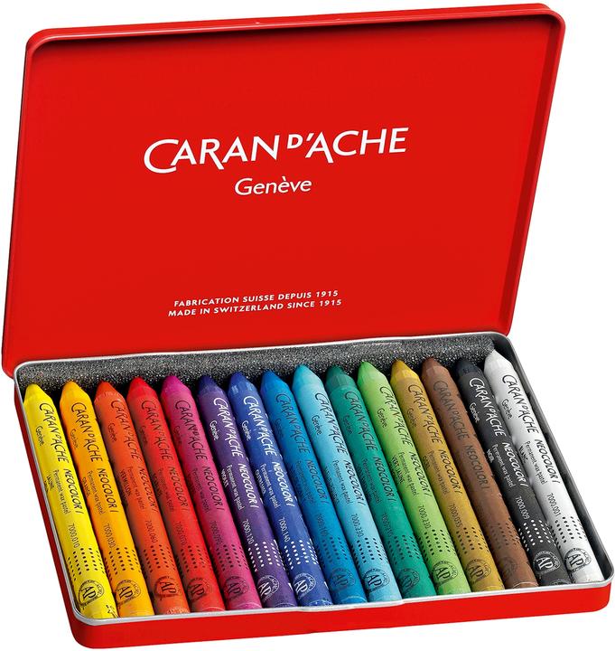 Immagine prodotto Caran d'Ache Neocolor I Metallschachtel (Multicolore, 15 x)