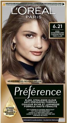 Immagine prodotto L'Oréal Paris L'Oreal Paris Preference 6.21 Very Light Cool Brown Hair Color (6,21 Marrone freddo molto chiaro)