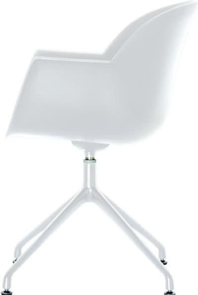 Image du produit Paperflow 2 chaises à coque MOON CHMOONX2.13.13 blanc plastique