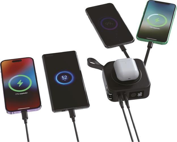 Actual product image Tiger Powerbank 10-in-1 10,000mAh Black (10000 mAh, 25 W)