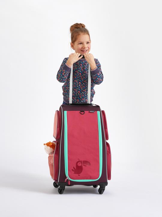 Actual product image Haba Kinderkoffer Rolltrolley mit Trolleytasche und Kulturbeutel