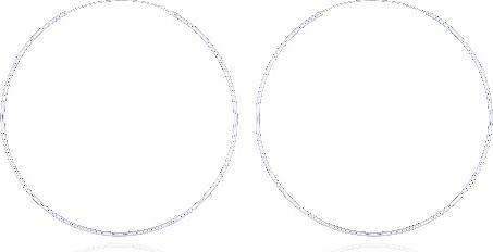 Cachet Silberohrring Creole (925 Silber)
