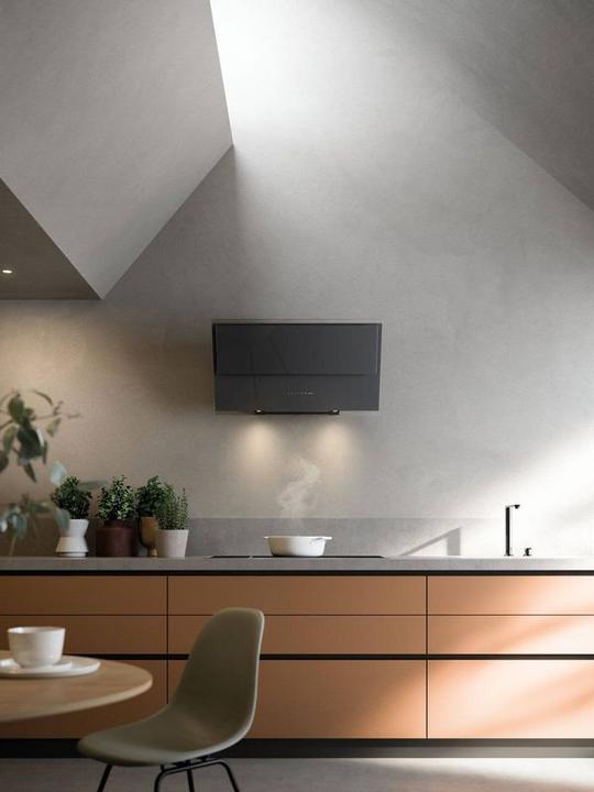 Actual product image Falmec Dunstabzugshaube VERSO 85 N Schwarz (Wall hood)