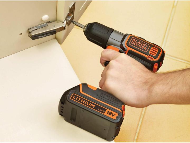 Produktbild Black & Decker 18V AkkuBohrschrauber Autosense, 2 Akku (Akkubetrieb)