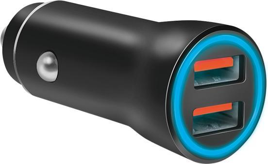 Immagine prodotto LogiLink Alimentatore USB per auto, 2x USB-A, 10,5 W, nero