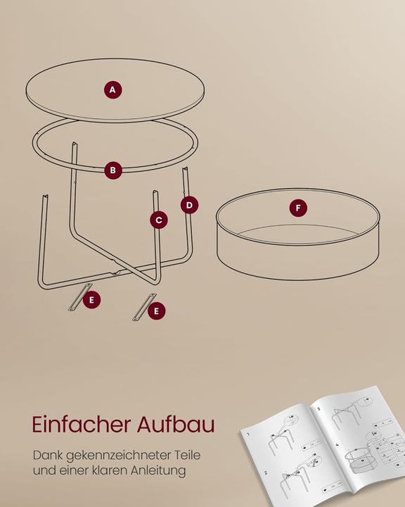 Actual product image Vasagle Talia (Ø 75 x 45 cm)
