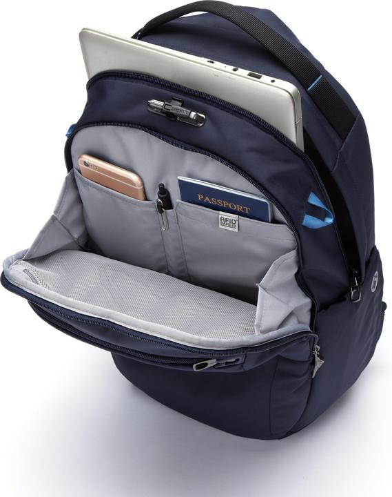 Produktbild Pacsafe RFIDtec 50 RFID-blocking Compact Bi-fold Wallet blue (26 l)