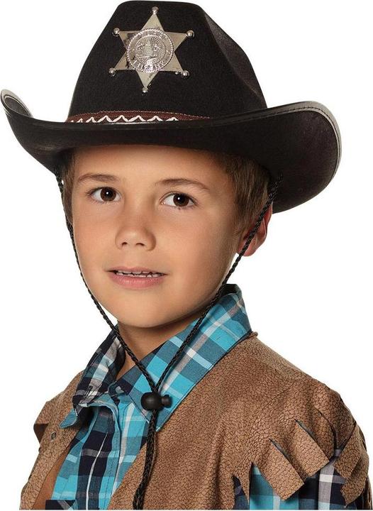 Image du produit Boland Chapeau de shérif pour enfants noir