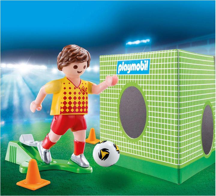 Immagine prodotto Playmobil Giocatore di calcio con il muro della porta (70157)