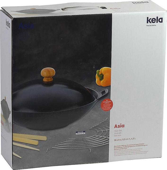 Actual product image Kela Asia Wok (36 cm, Wok, Cast iron)