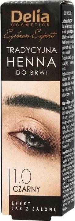 Image du produit Delia Cosmetics Delia Eyebrow Henna 1.0ack 2G (Noir)
