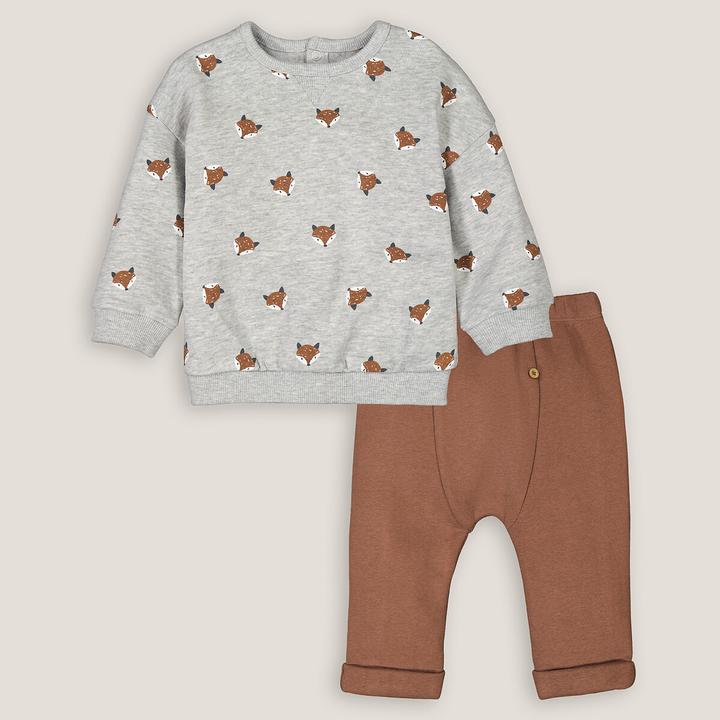 Actual product image La Redoute Collections 2-piece set of sweatshirt and sweatpants (50)